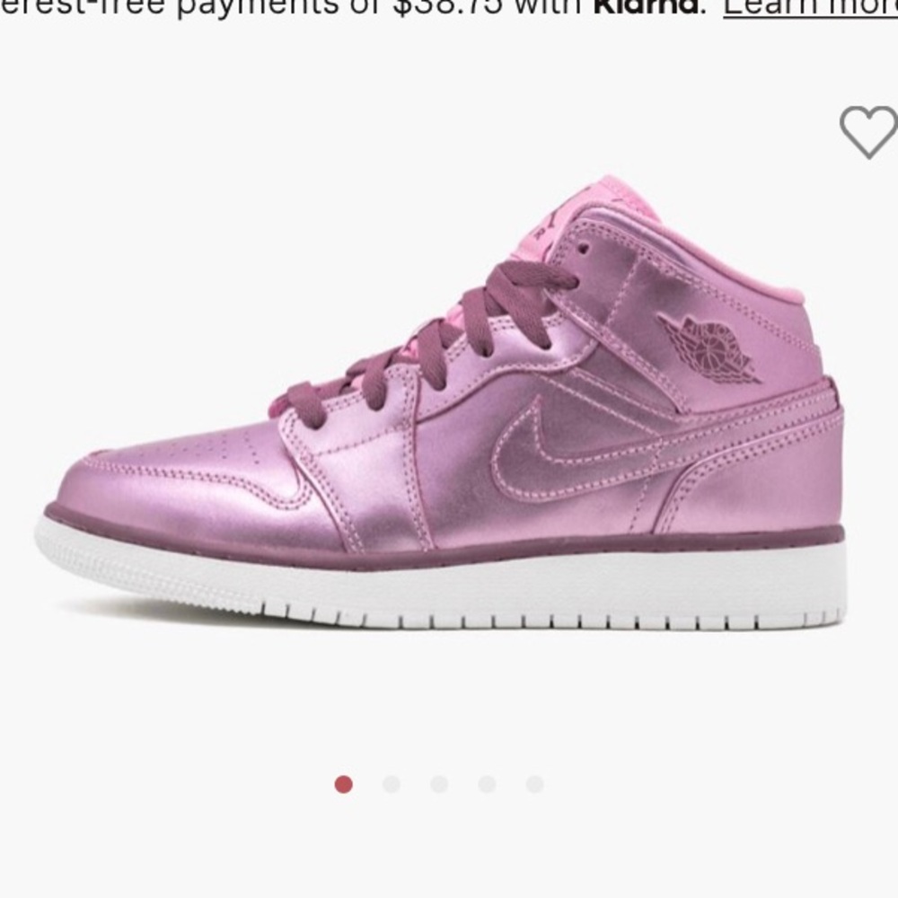 Girls Nike Jordan high top basketball shoes